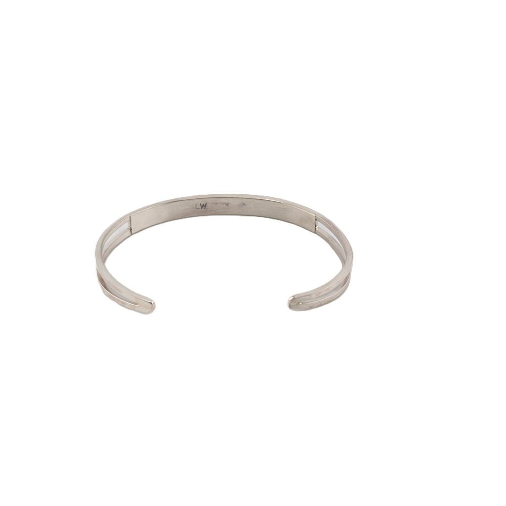Zuni Multi Stone Inlay Slim Cuff‎ Bracelet Sterling Silver Sz 6.75in - Picture 6 of 6